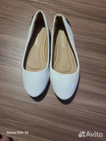 Балетки лаковые 35