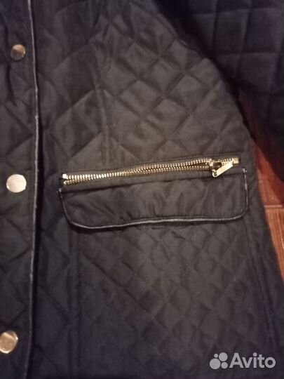 Стёганое весна-осень пальто