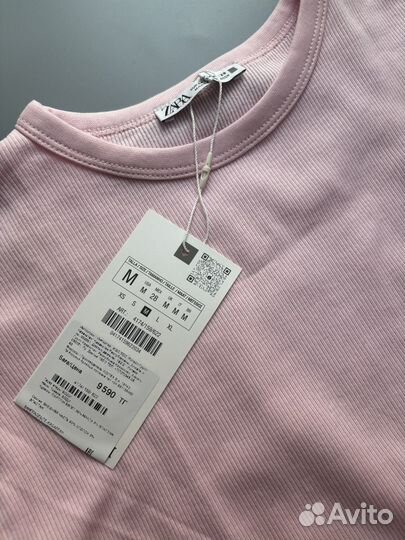 Боди zara в рубчик новое