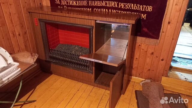 Электрокамин с эффектом пламени бу