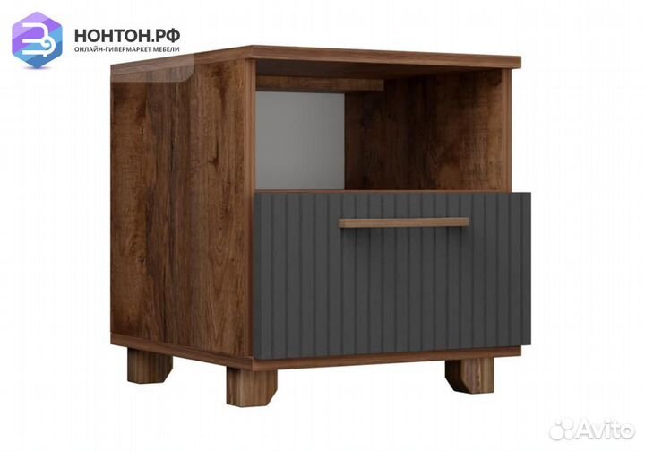 Тумба прикроватная с ящиком Копенгаген дуб самдал