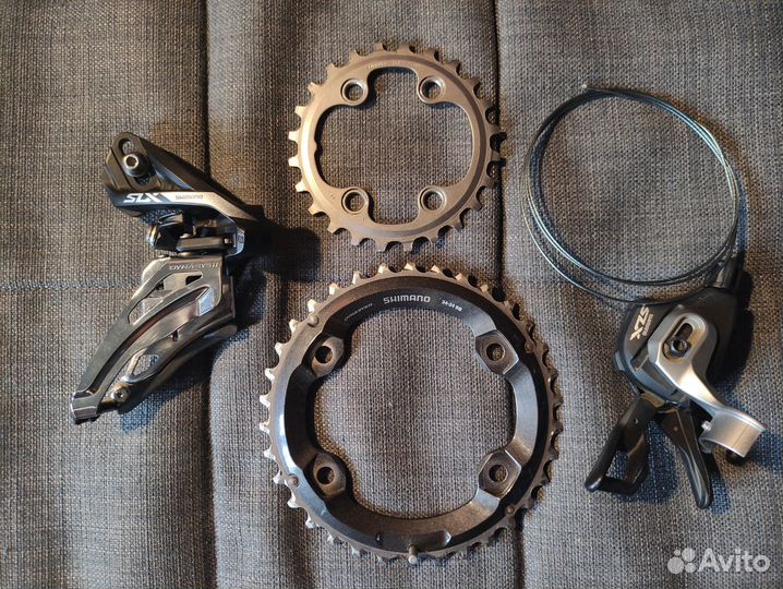 Комплект передний переключатель и звёзды