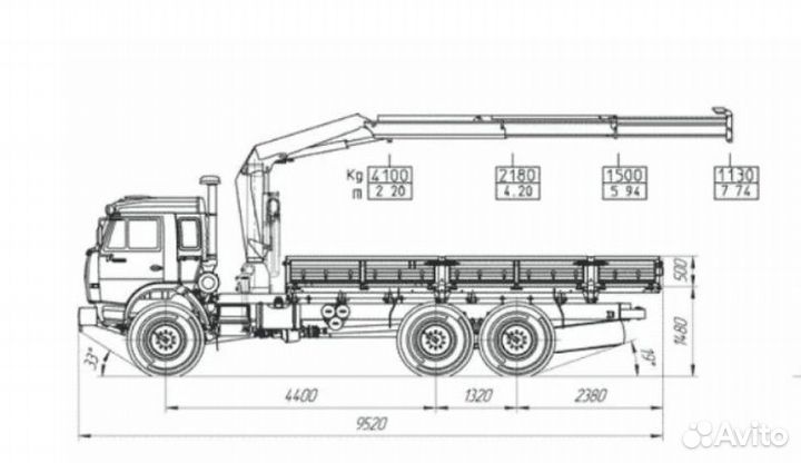 КАМАЗ 65117 с КМУ, 2008