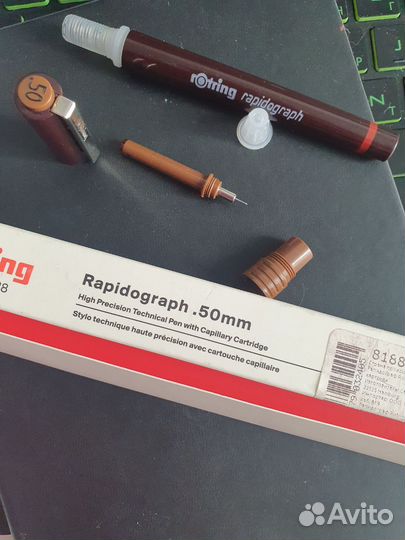 Рапидограф Изограф Рейсшина Циркуль Тушь насадки