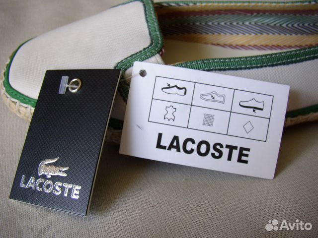 Эспадрильи, мокасины Lacoste р.37(36,5) оригин