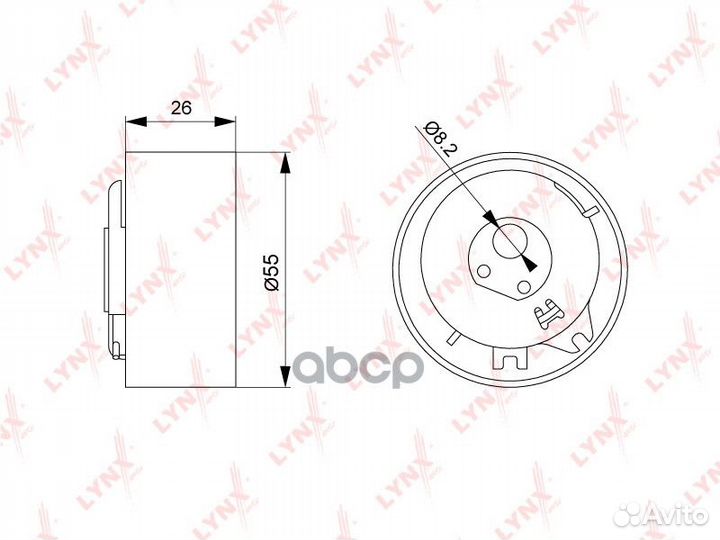 Ролик ремня грм fiat doblo/punto 1.2/1.4 01- PB