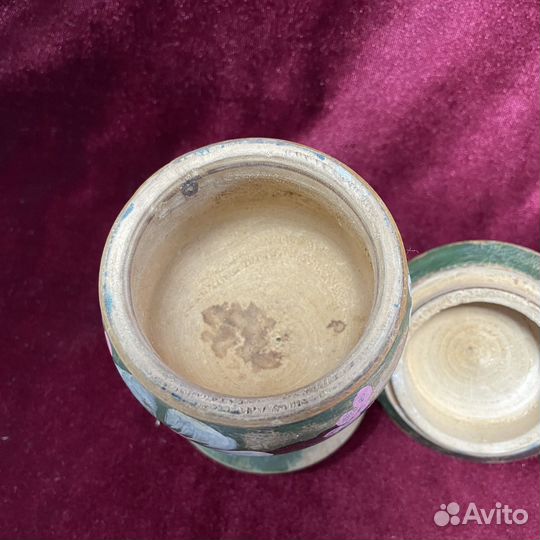 Деревянная сахарница на ножке с крышкой вазочка