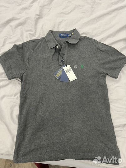 Поло Polo ralph lauren, цвет серый, размер M