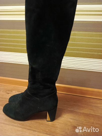 Сапоги натуральная замша 39 размер