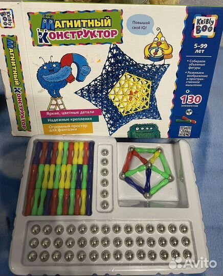 Конструктор магнитный/ касса /экран