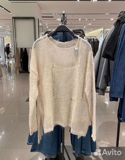 Свитер zara S шерсть альпака