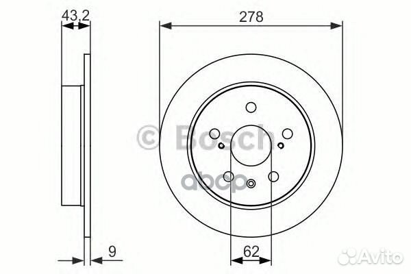 0 986 479 047 Диск тормозной suzuki SX4 06- (пр