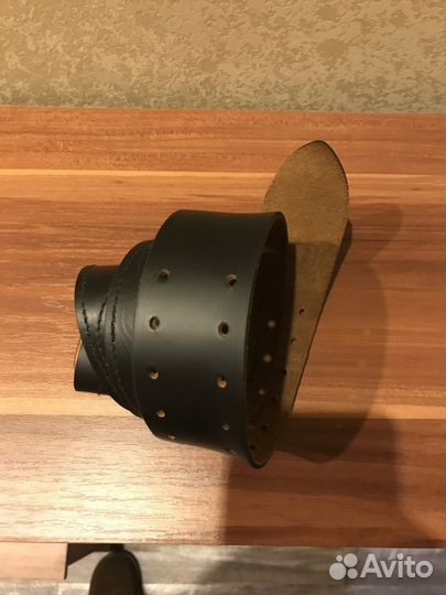 Кожаный армейский ремень