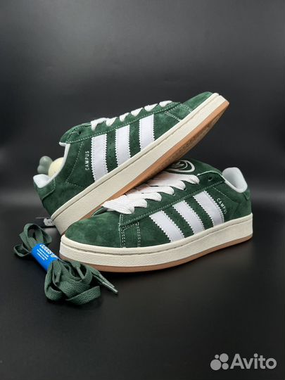 Кроссовки Adidas Campus 00s Dark Green Cloud White