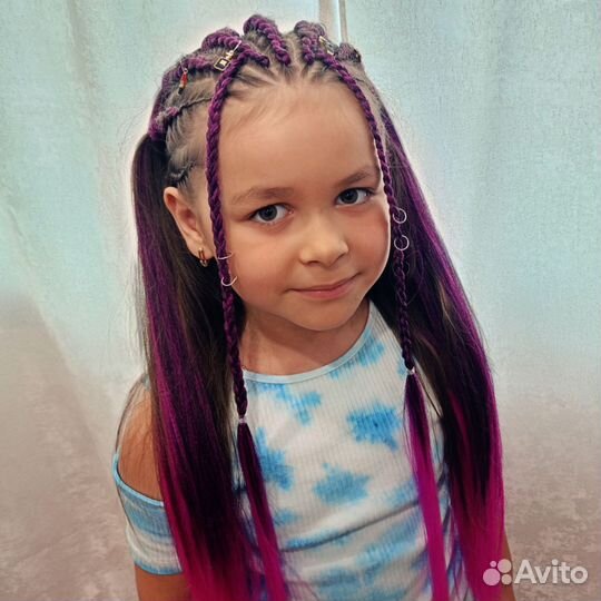 Плетение кос с канекалоном