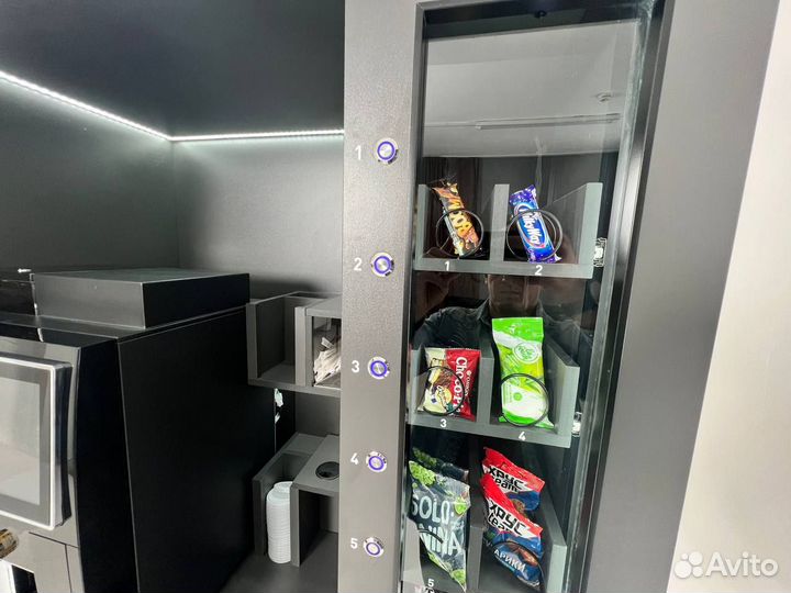 Автономный бизнес кофе со снековым аппаратом