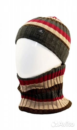 Новый комплект шапка+снуд