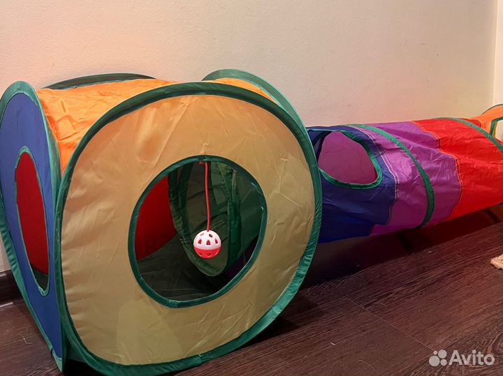 Игровой тоннель и домик для кошки