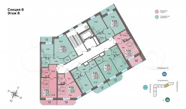 1-к. квартира, 33,6 м², 8/8 эт.