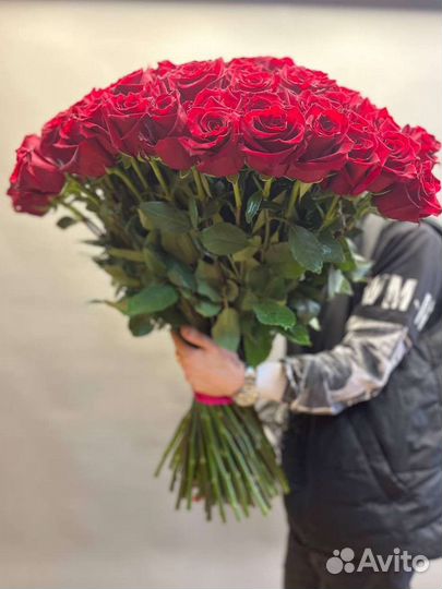 Премиальная высокая роза Голландия. Букеты роз