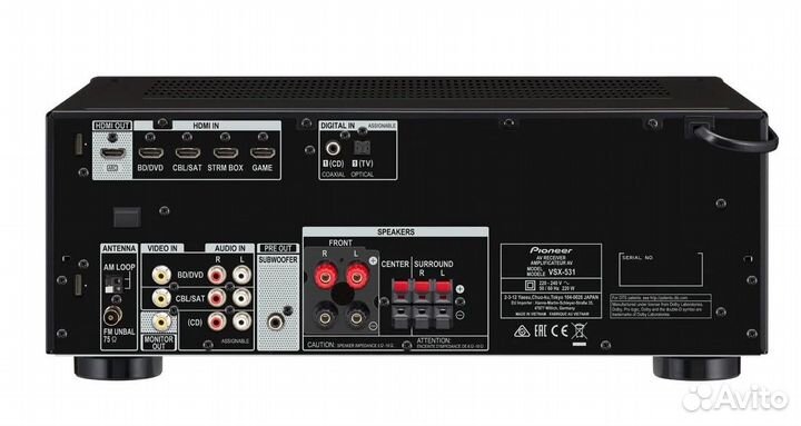 Ресивер Pioneer VSX-531, 5.1, bluetooth