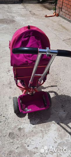 Детский трехколесный велосипед коляска