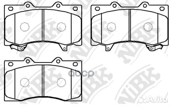Колодки тормозные дисковые PN0555 NiBK