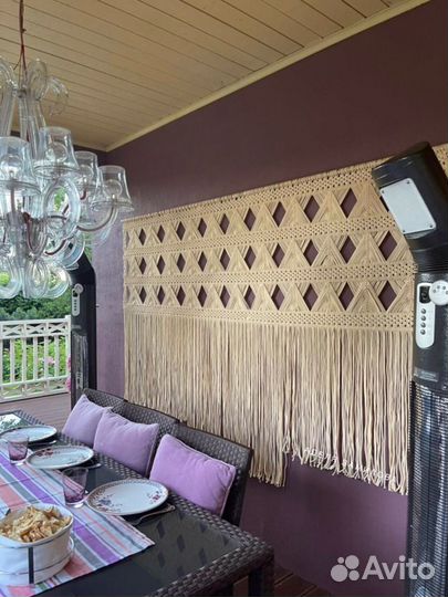 Макраме панно на стену сканди