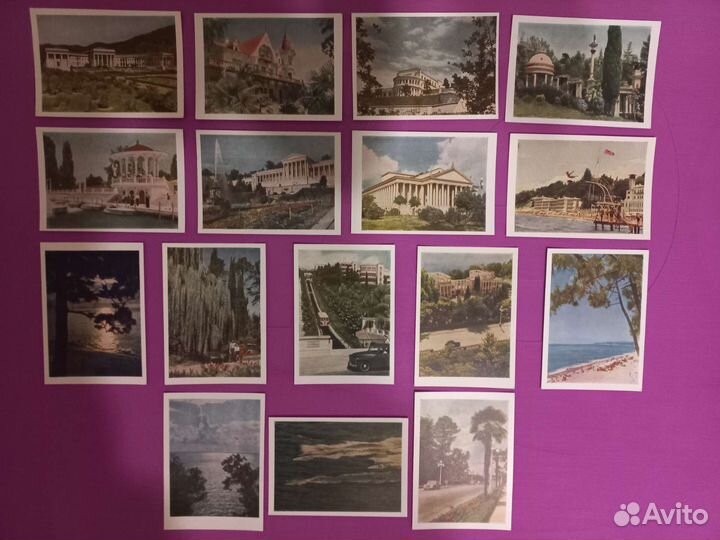 Открытки СССР: балет, всхв, Сочи др; Альбом Москва