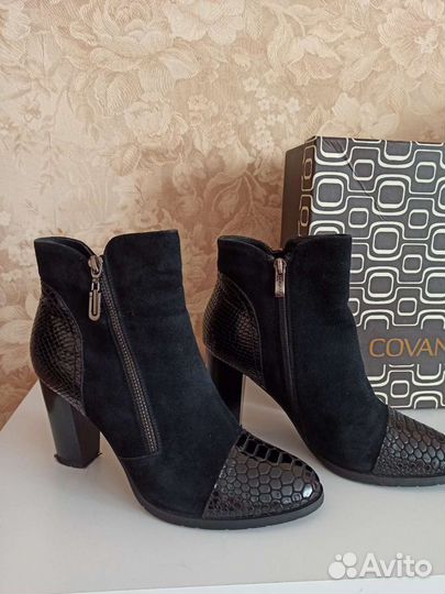 Ботильоны Covani нат. замша /кожа