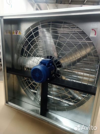 Вентилятор промышленный 380В с жалюзи