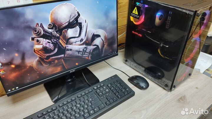 Пк i3-10100f/ 16gb /SSD480/ RX5600XT 6GB