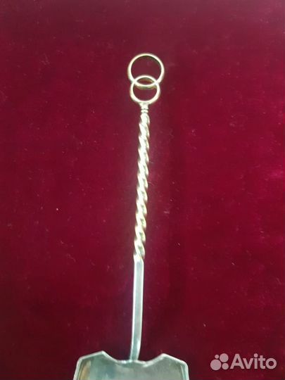 Свадебная лопатка для торта (серебро)