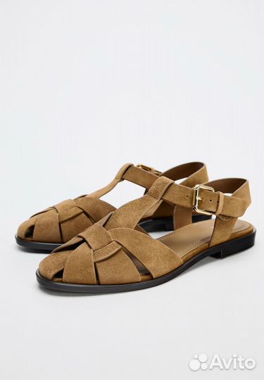 Замшевые сандали Zara 39 размер
