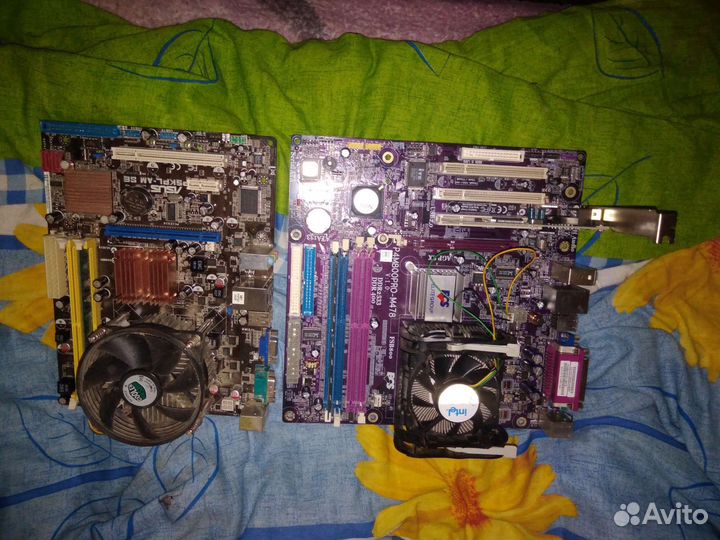 Материнская плата с процессором