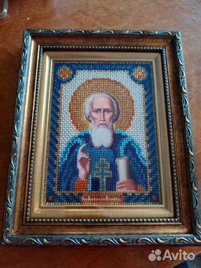 Икона вышитая бисером