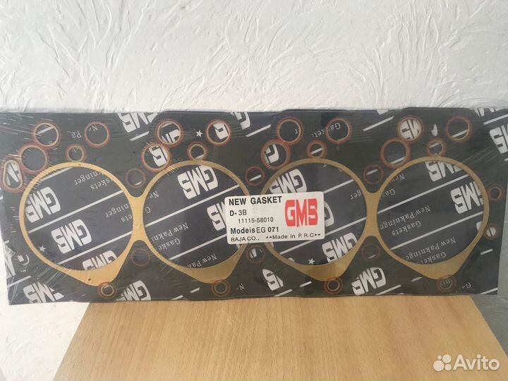 Прокладка ГБЦ 3B 11115-58010 GMS EG071 Toyota