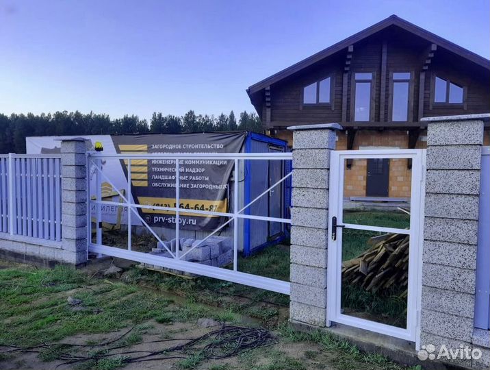 Откатные ворота в наличии новые