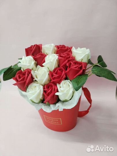 Букет из мыльных роз