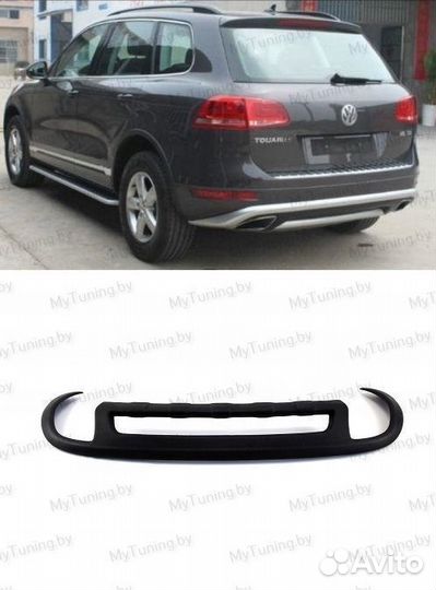 Диффузор заднего бампера NF для VW touareg