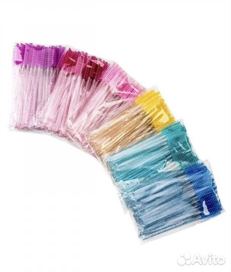 Щеточки для ресниц и бровей нейлоновые 50 шт