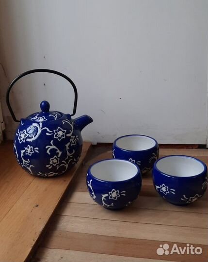 Чайник заварочный + 3 пиалы