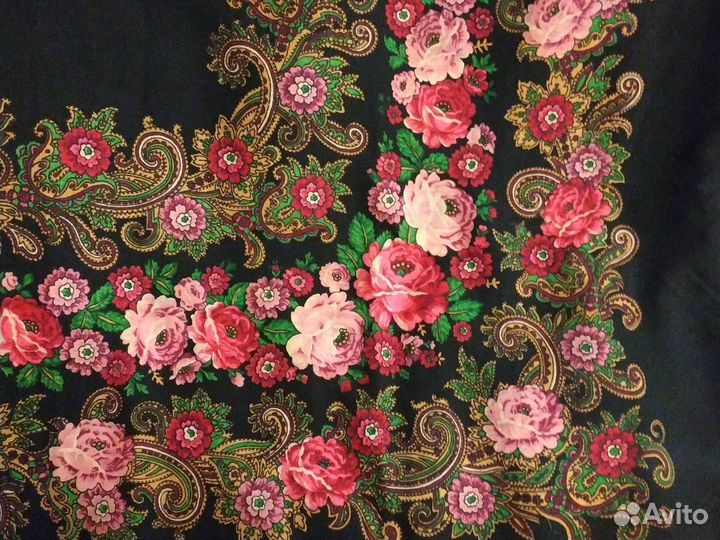 Платок павловопосадский филигрань