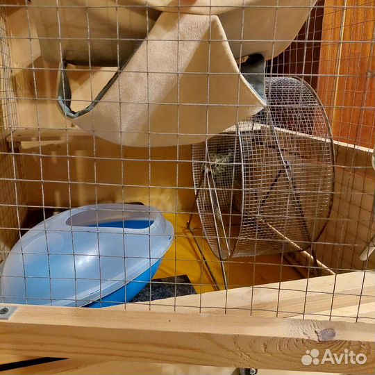 Клетка для шиншиллы (130*65*66 см) и аксессуары