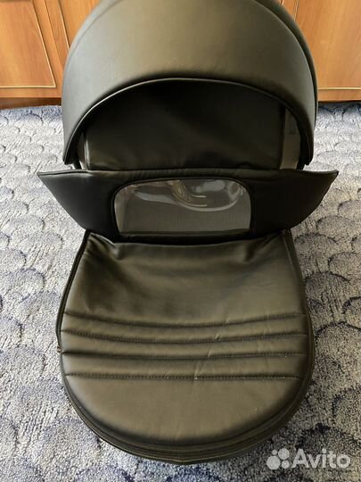 Коляска 2в1 adamex luciano deluxe черная экокожа