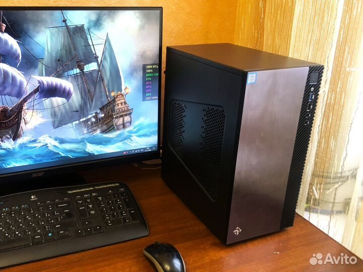 Игровой компьютер 8100/16Gb/SSD/GTX1050Ti-4G