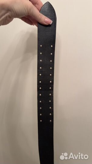 Ремень армейский кожаный мужской