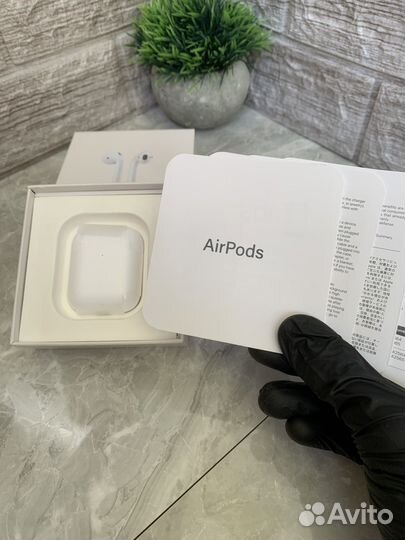 AirPods 2 Lux (+ Чехол в подарок)