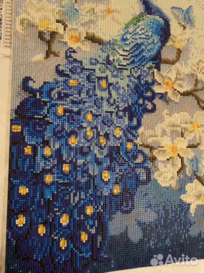Картина из алмазной мозаики Павлин