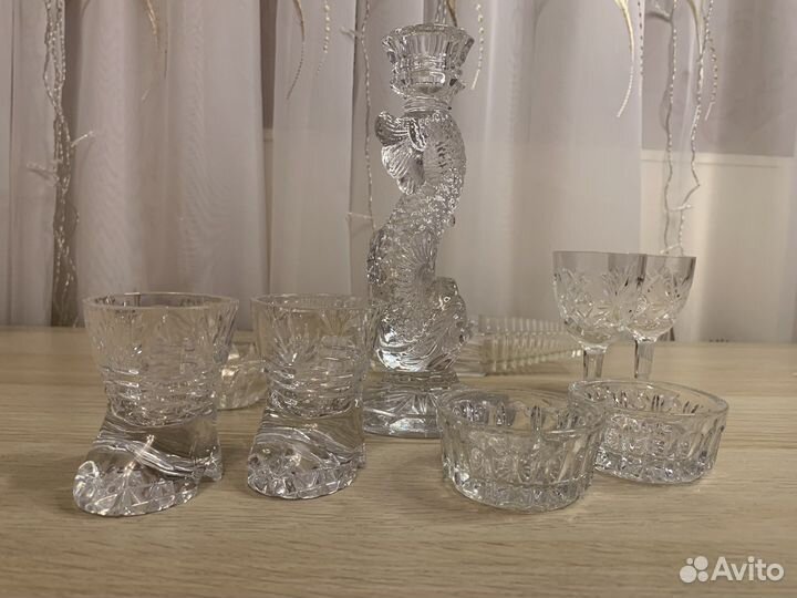 Набор из хрусталя для сервировки стола